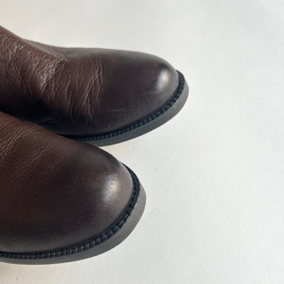 Franco Sarto Chocolate Brown Genuine Leather Knee High Boots size 9 - Picture 9 of 16